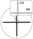 クロスXY目盛(水平目盛+垂直目盛):R1310(25/250)XY図面