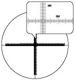 クロスXY目盛(水平目盛+垂直目盛):R1351(20/400)XY図面